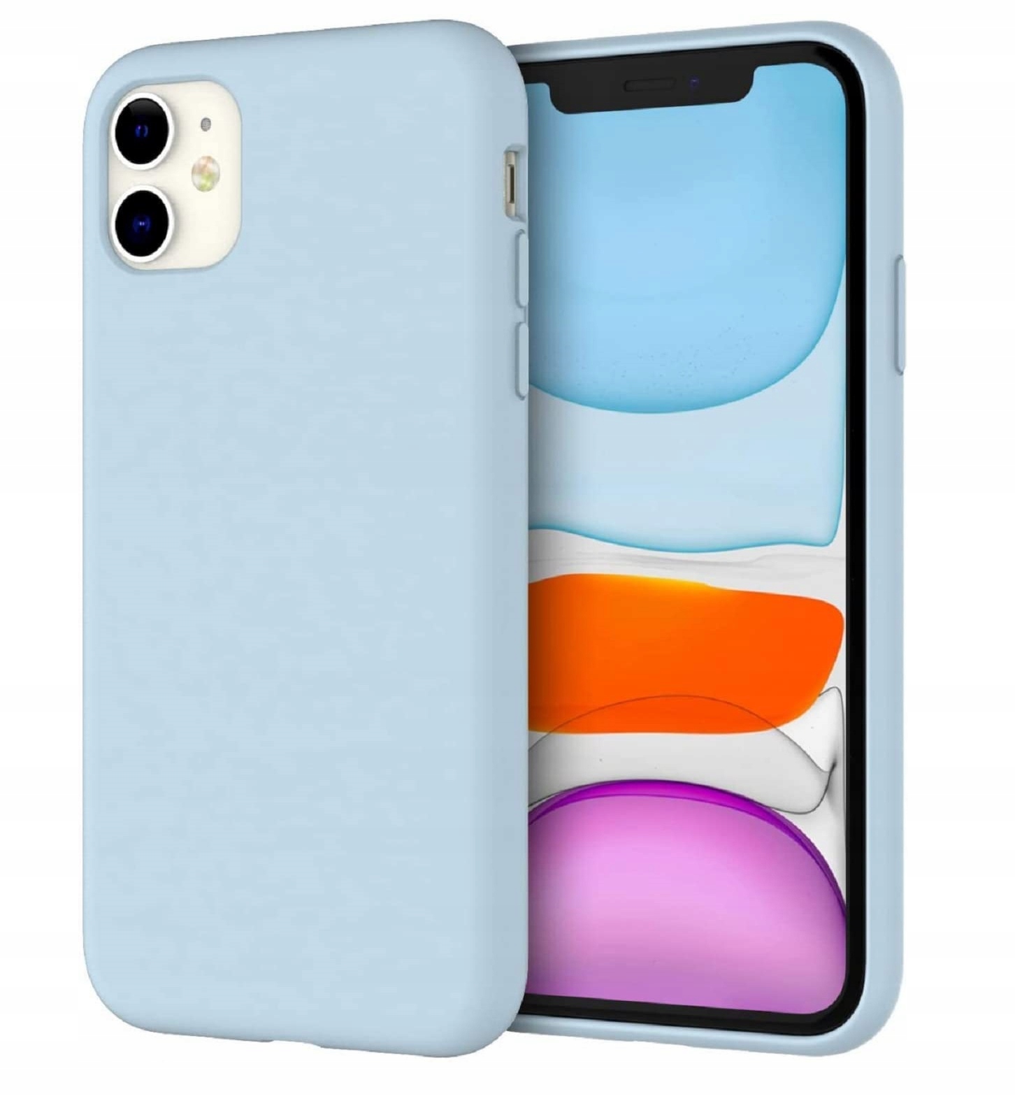 

Etui Matowe Slim do Iphone 11 Silikonowe Szkło