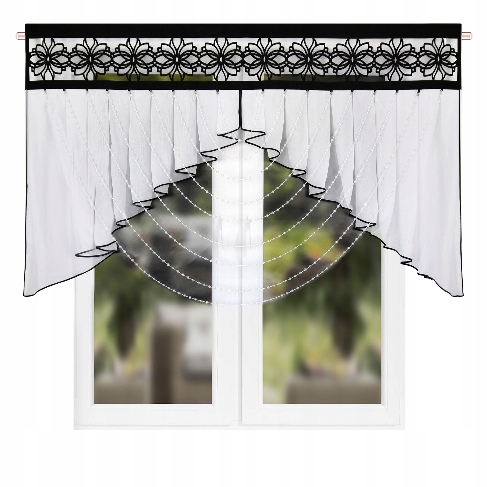 Firany Gotowe 100 X 0,85 CM Firanki Do Kuchni Panel Dekoracyjny