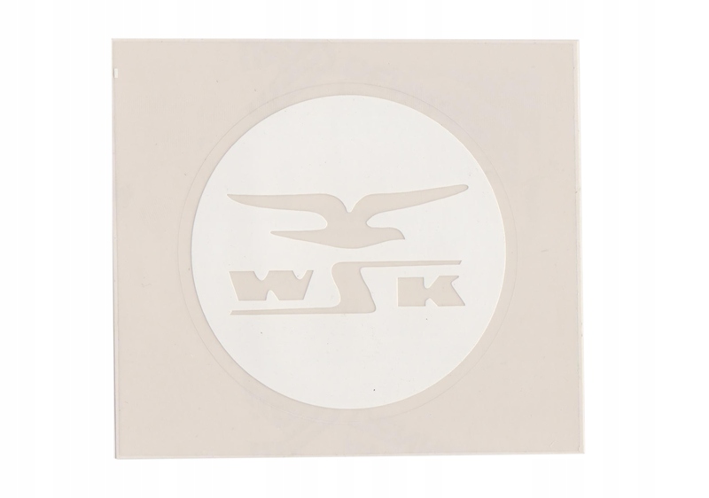 Naklejka Wsk Biała 110x100mm