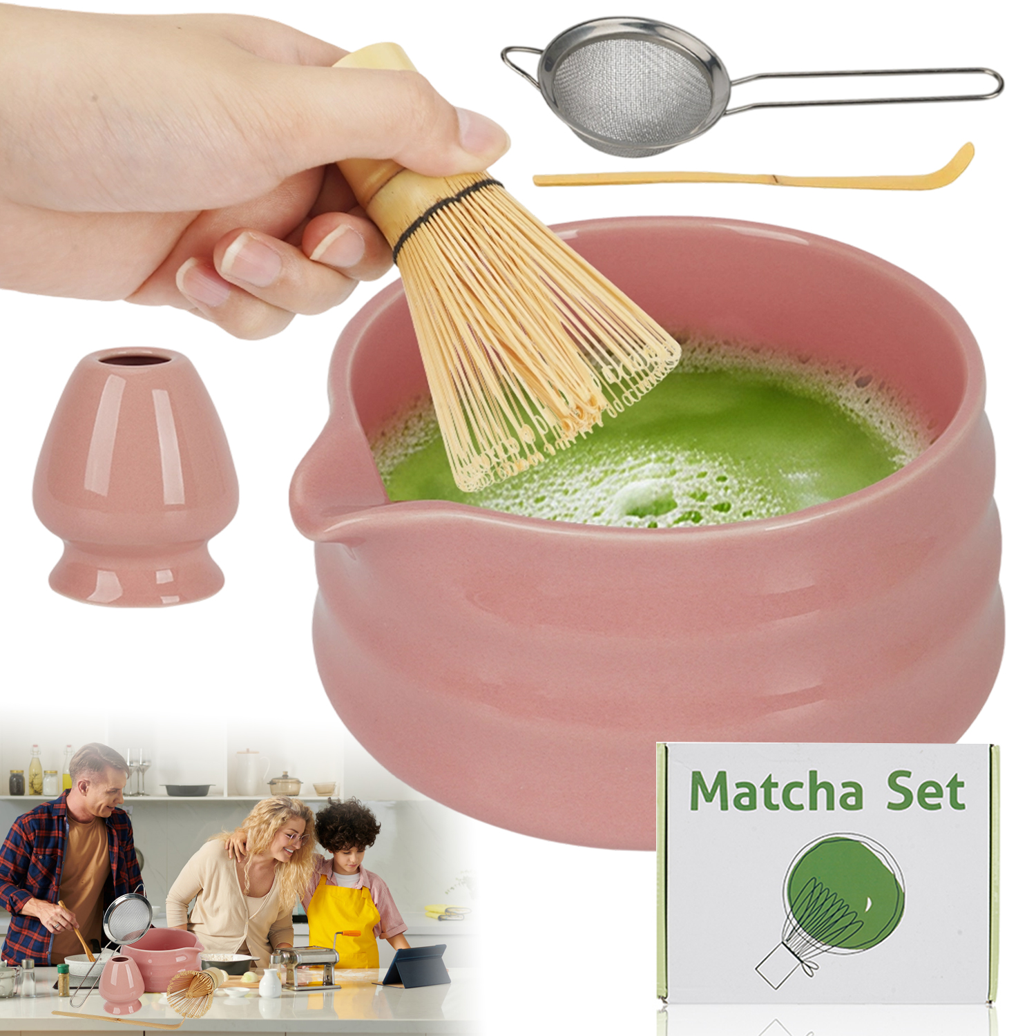 Levně Sada Na Matchu – Sada Metliček Na Matchu – 5-DÍLNÁ Sada Nástrojů Matcha