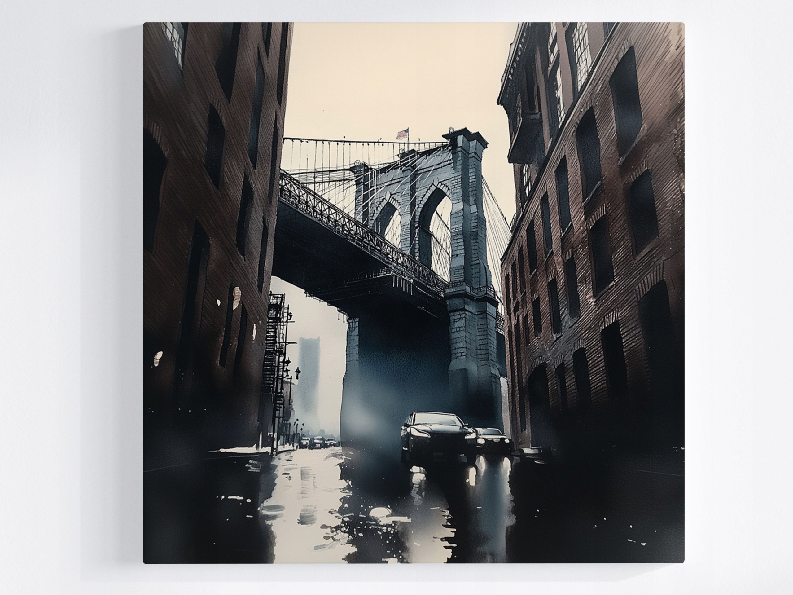 Obraz Na Plátně Canvas Město New York Most Brooklyn 50x50