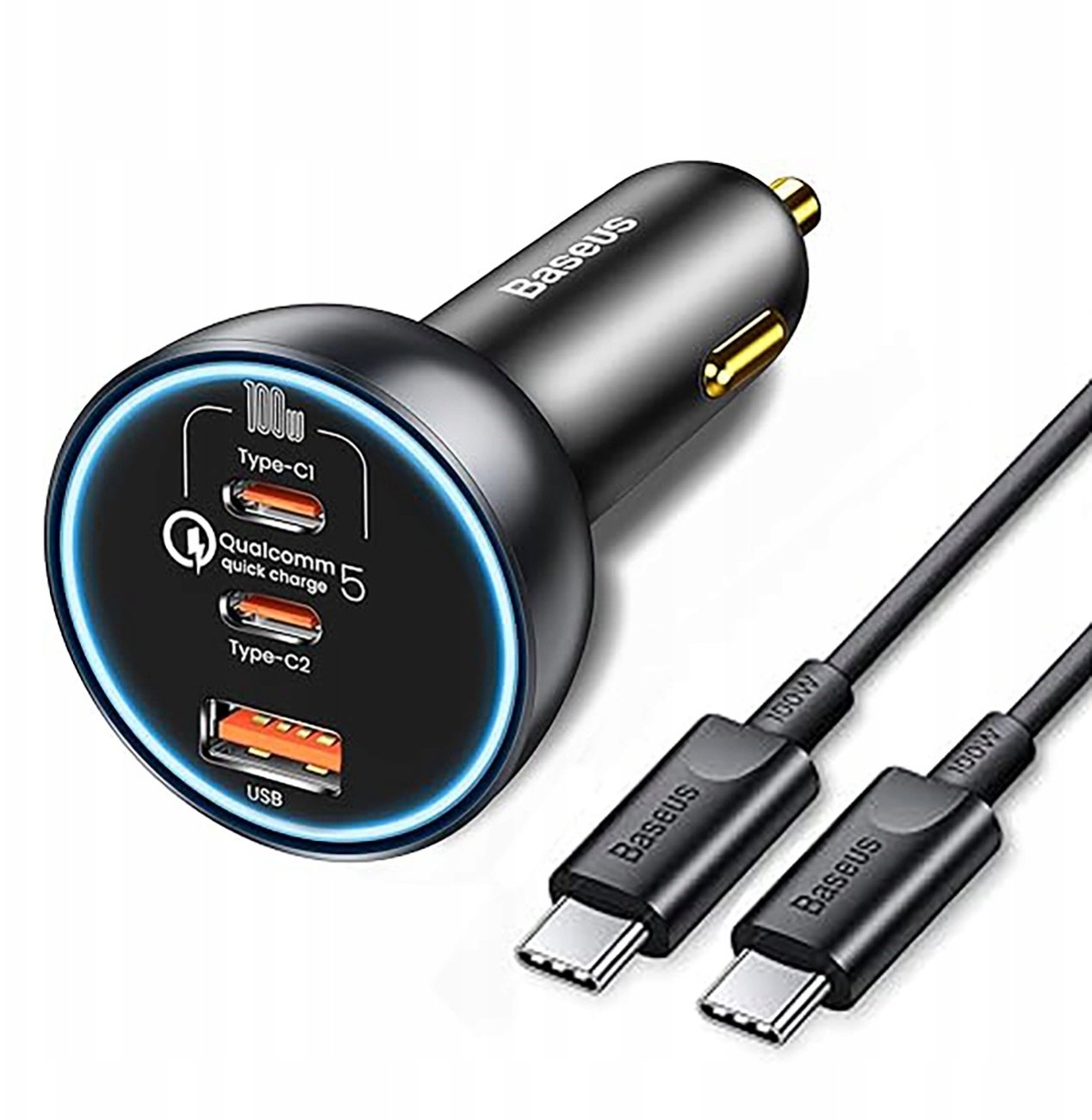 Baseus samochodowa Baseus 160W z technologią Qualcomm Quick Charge 5