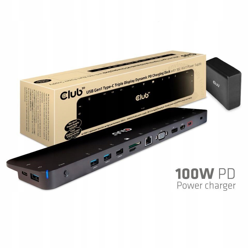 Dokovacia stanica CLUB3D CSV-1564W100