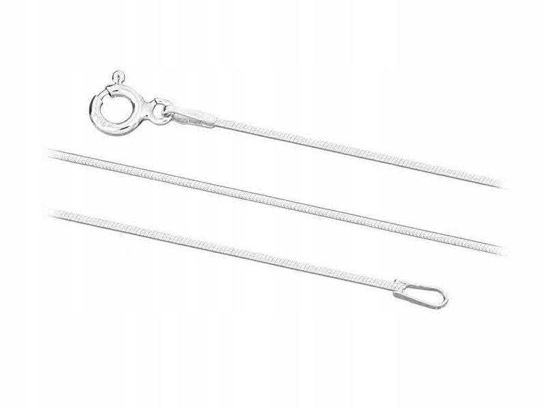 

Linka żmijka Ośmiokątna srebrny łańcuszek 50 cm