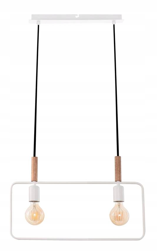 Závěsné svítidlo bílé dvojité 2XE27 Frame Candellux