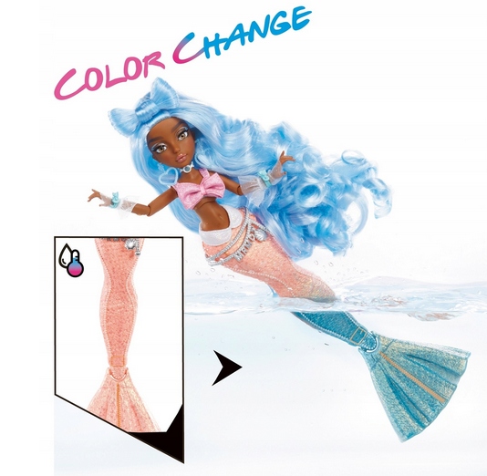 Mermaze LALKA SYRENKA zmieniająca kolor Shellnelle Marka Mermaze Mermaidz