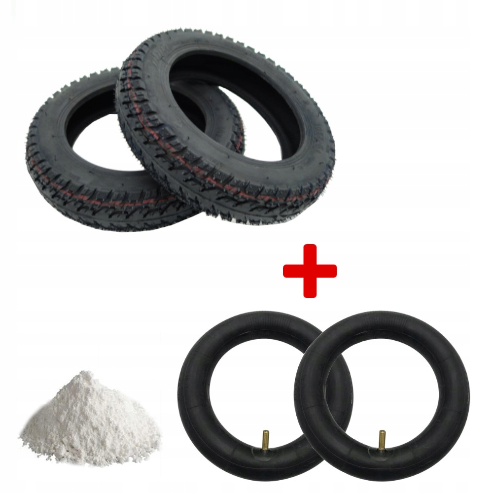 2 x Pneumatika 10x2 2 x duše píst pro Xiaomi M365/Pro/Pro2/Mi3/1s