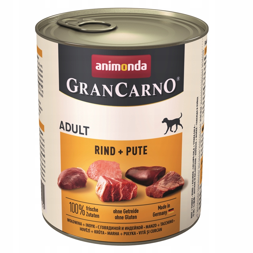 Levně Mokré krmivo pro psy Animonda GranCarno Adult MIX příchutí 12x800g
