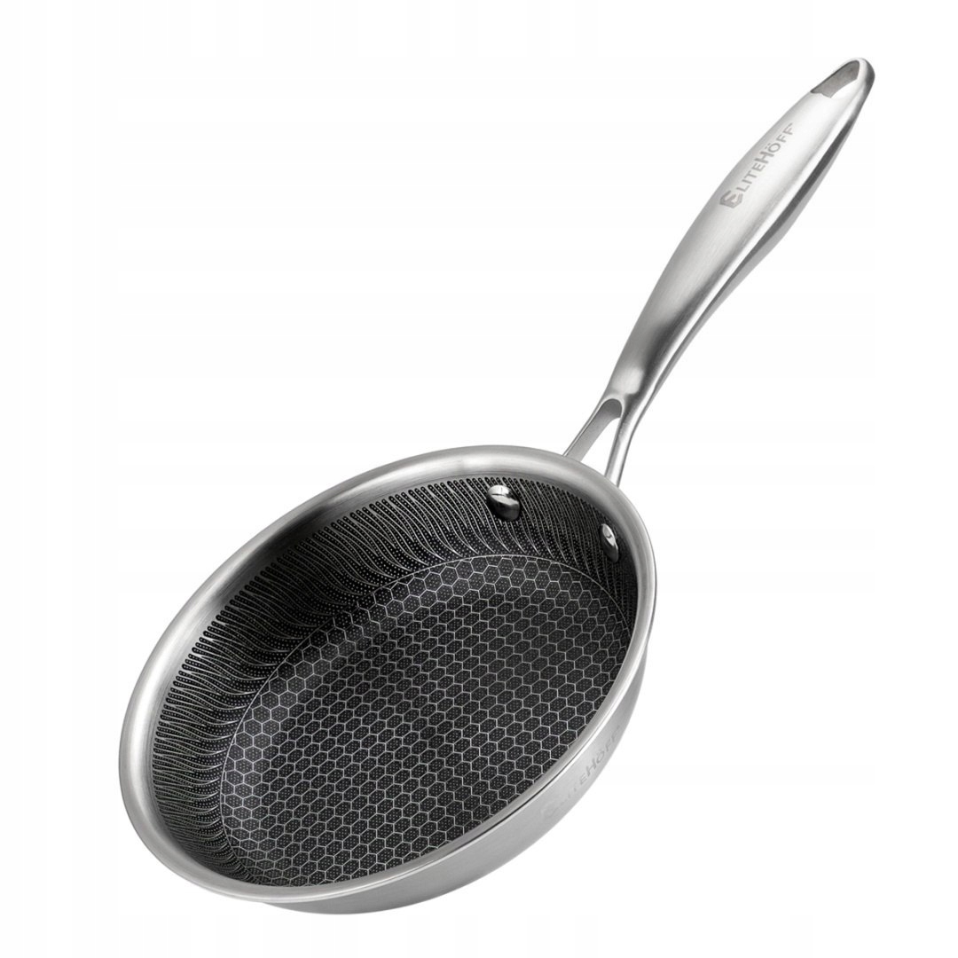 Ocelová Pánev 18 cm S Povrchovou Úpravou Medová Plástev E-7544