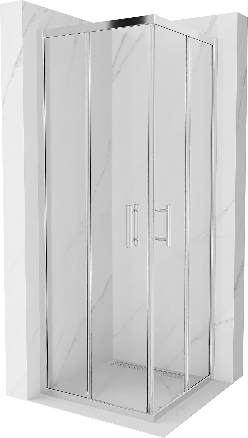 MEXEN RIO KABINA PRYSZNICOWA TRANSPARENTNA 70 x 70 CM CHROM