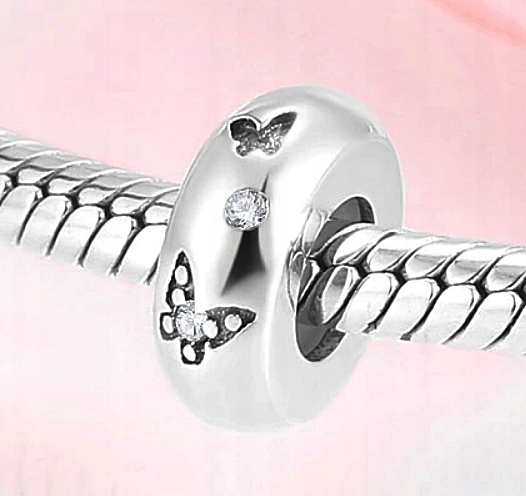 CHARMS STOPER ZAWIESZKA CHARMS MOTYL CHARMS MOTYLE STOPER CHARMS SREBRO 925 Marka Inna marka