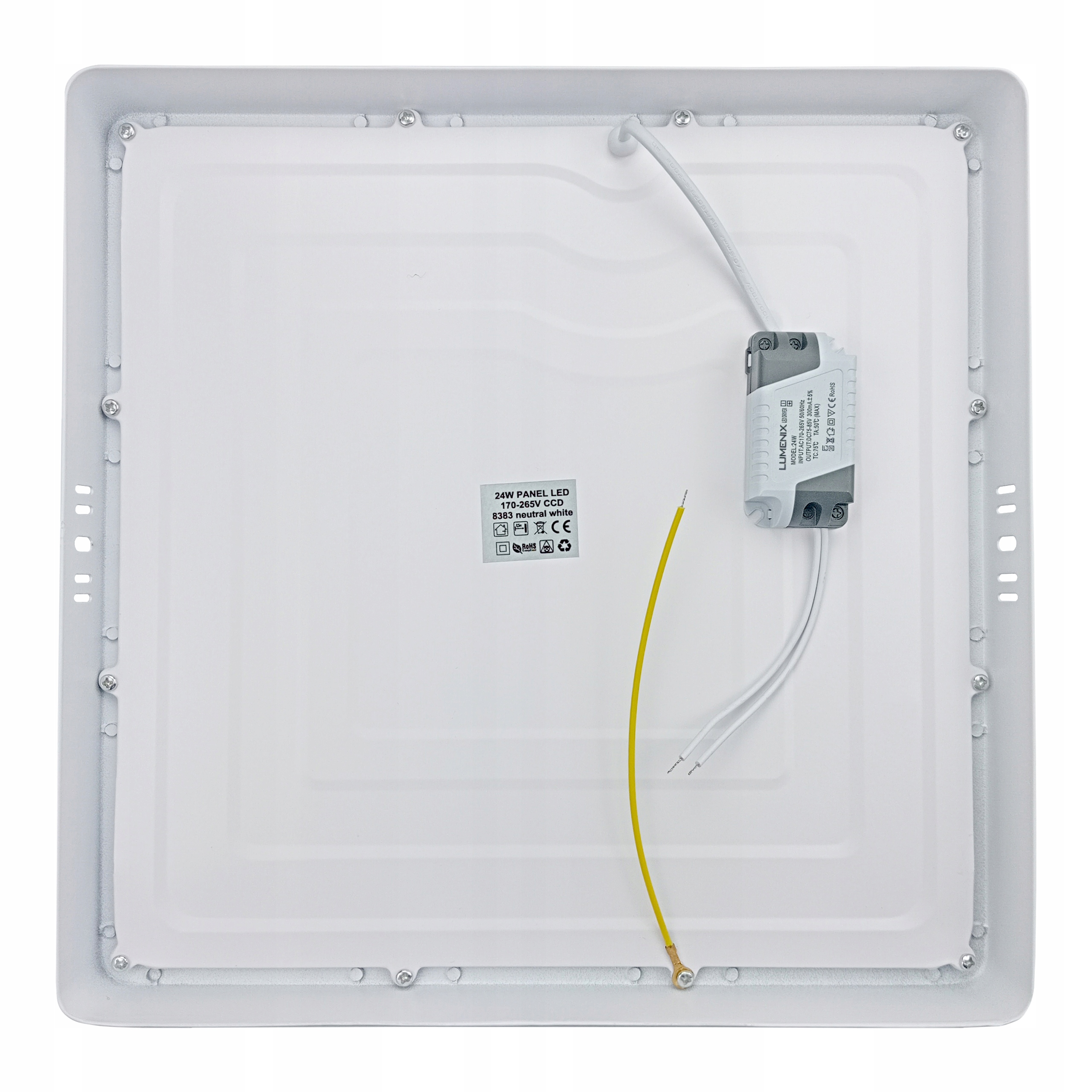 Panel LED natynkowy kwadratowy 24W PREMIUM CCD FF! Marka Lumenix