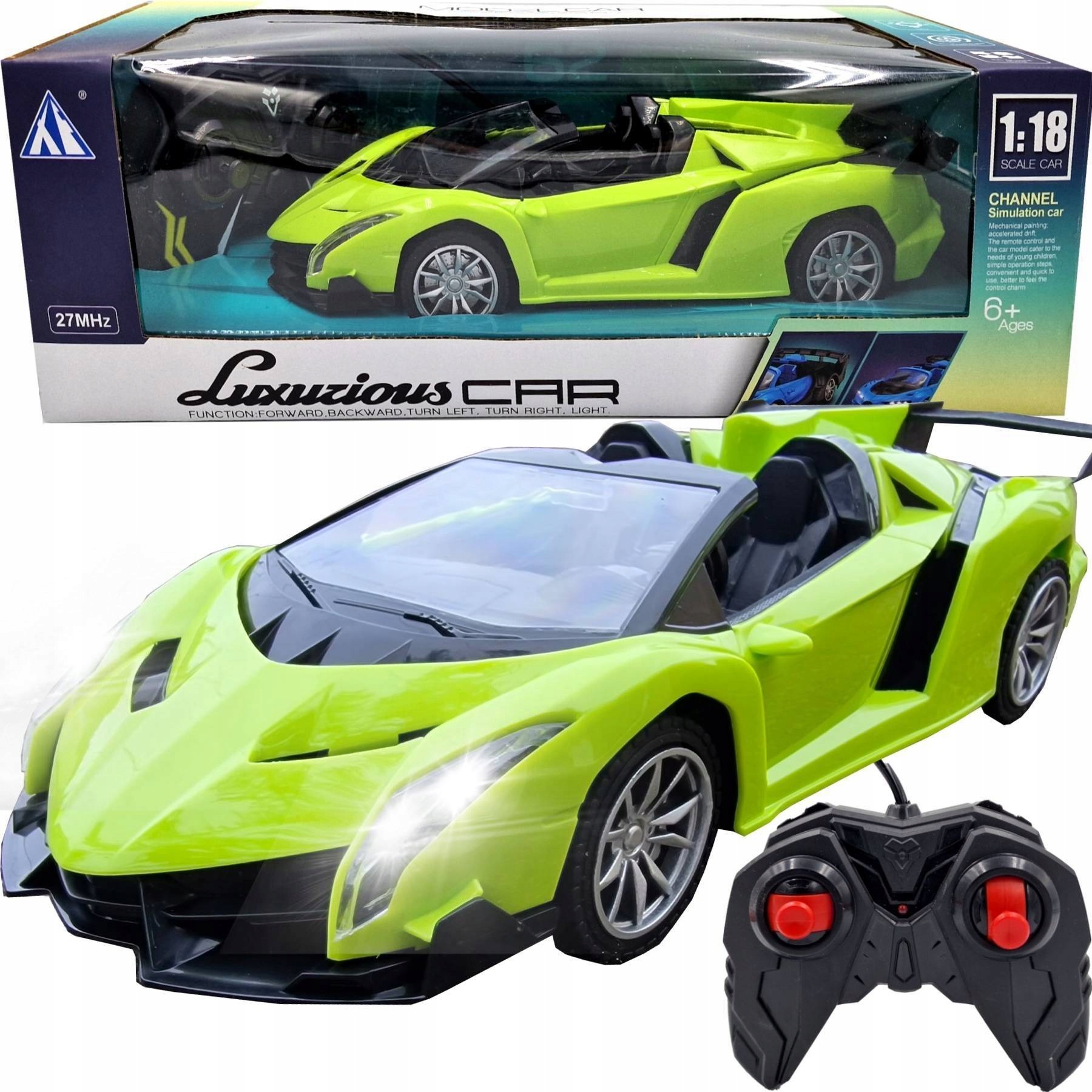 

Samochód Zdalnie Sterowany Sportowy Auto Rc Pilot