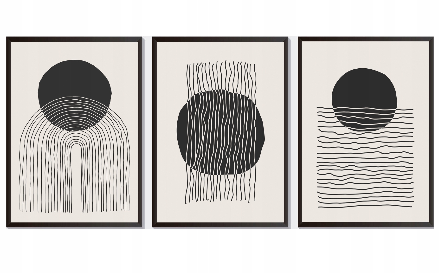 ZESTAW 3 A3 30,00 x 40,00 cm PLAKAT MODNY OBRAZ MINIMALIZM MODERN
