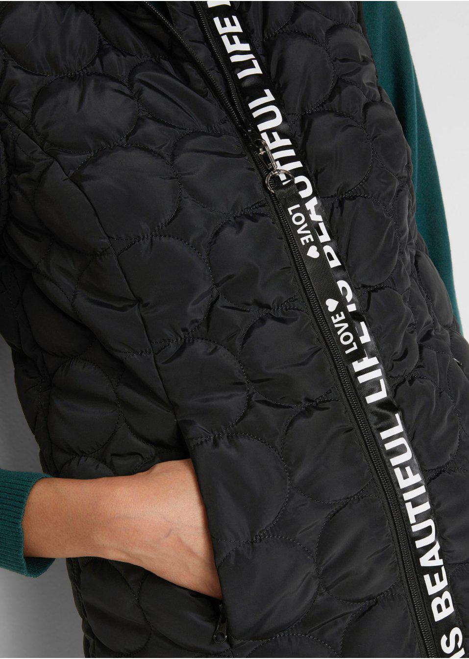 DP4009 PIKOWANA KAMIZELKA DAMSKA__36 Wzór dominujący bez wzoru