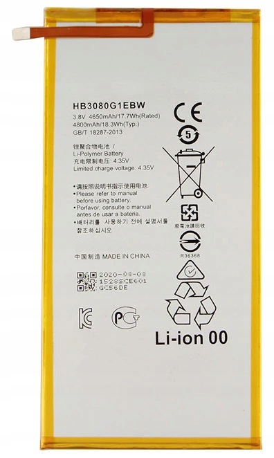 Nowa Bateria HB3080G1EBC Do Huawei Mediapad T3 10 AGS-W09 4800mAh