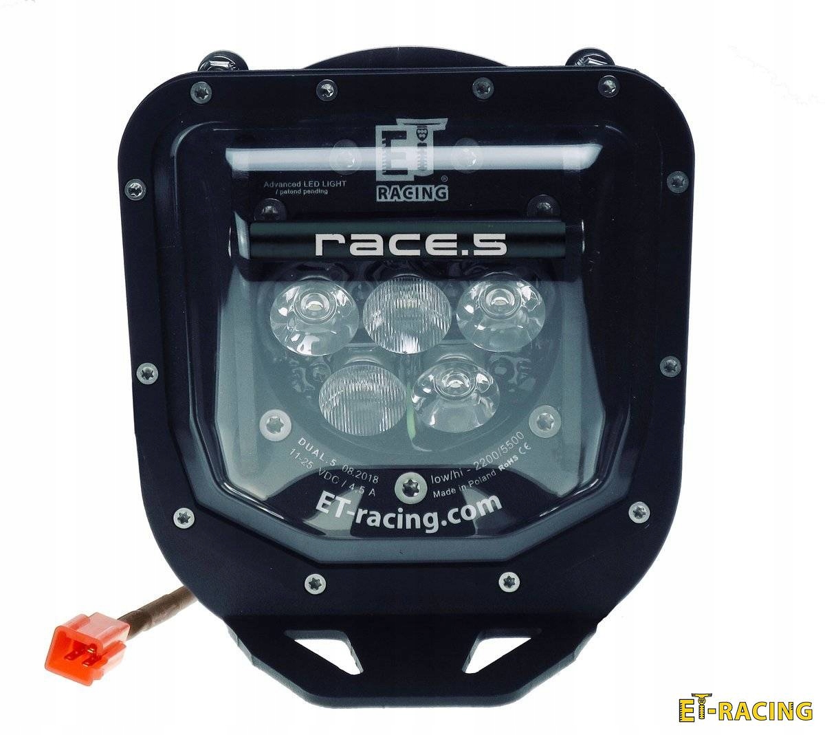 Led Lampa Race 5 Husqvarna Te/fe 2017-2020 Et-racing Čierna