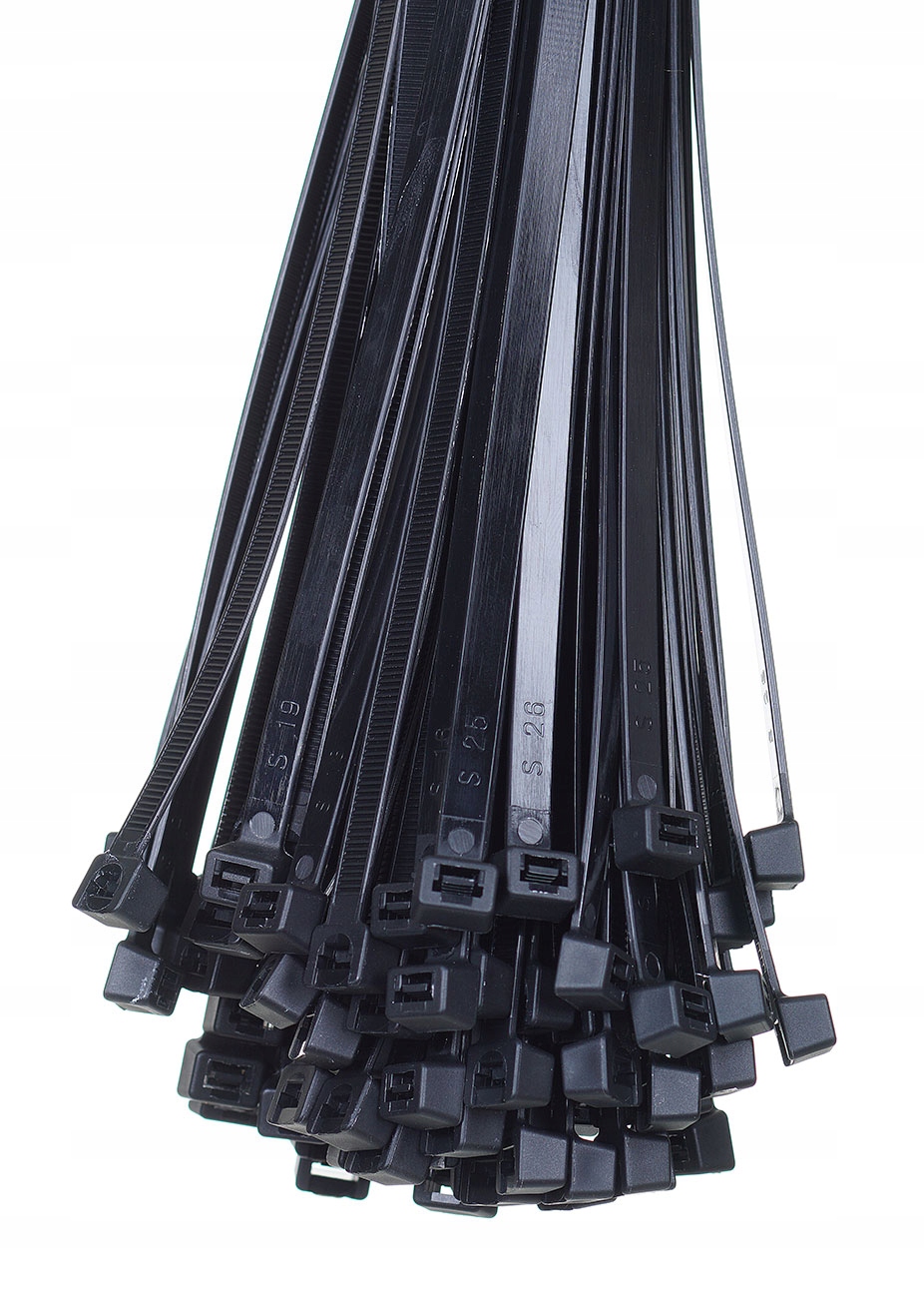 Opaski zaciskowe trytytki kablowe 2,5x100 czarne trytki 100 sztuk