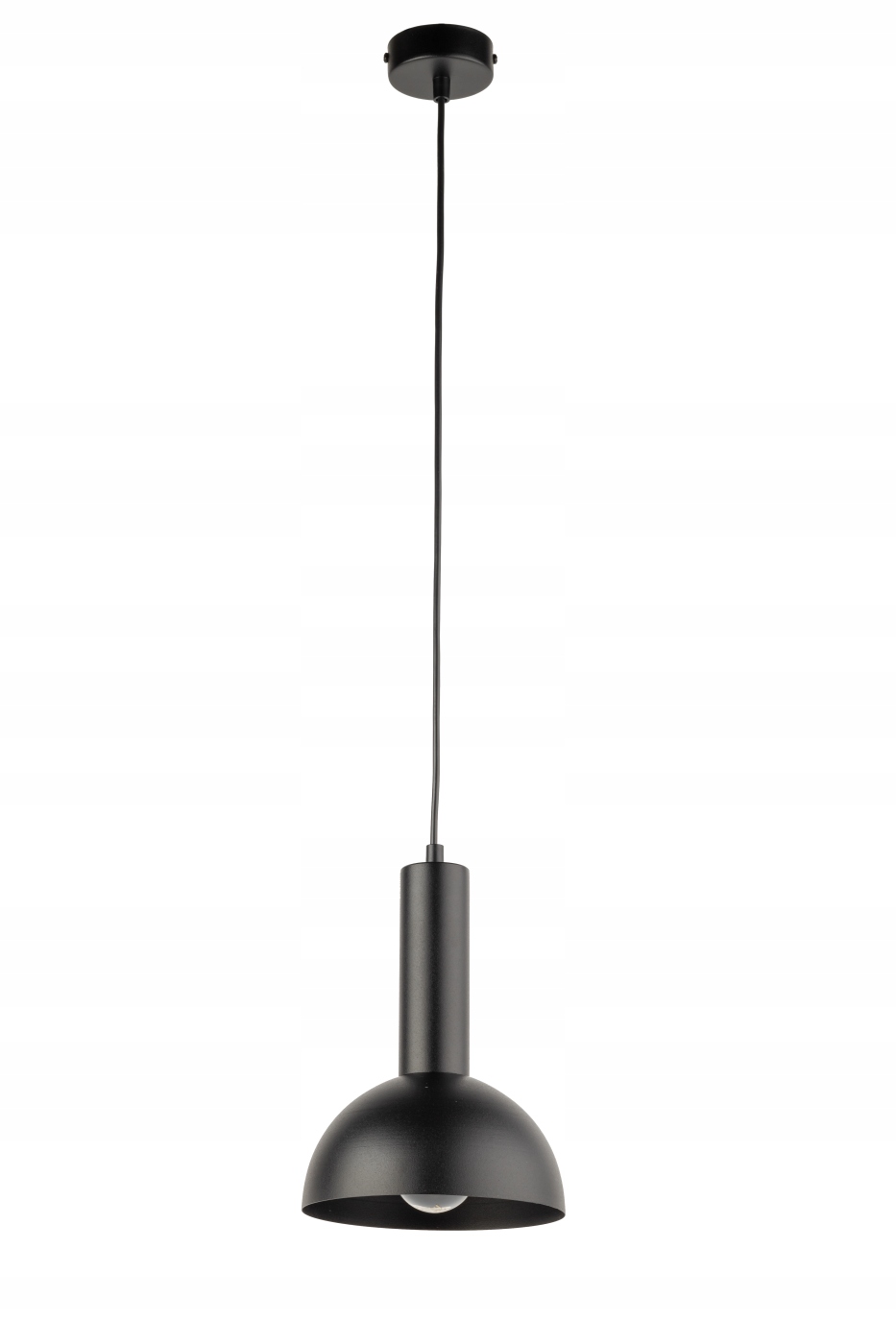 Závěsná lampa Sigma Vitrum kopule S černá 40808 E27 černá skleněná