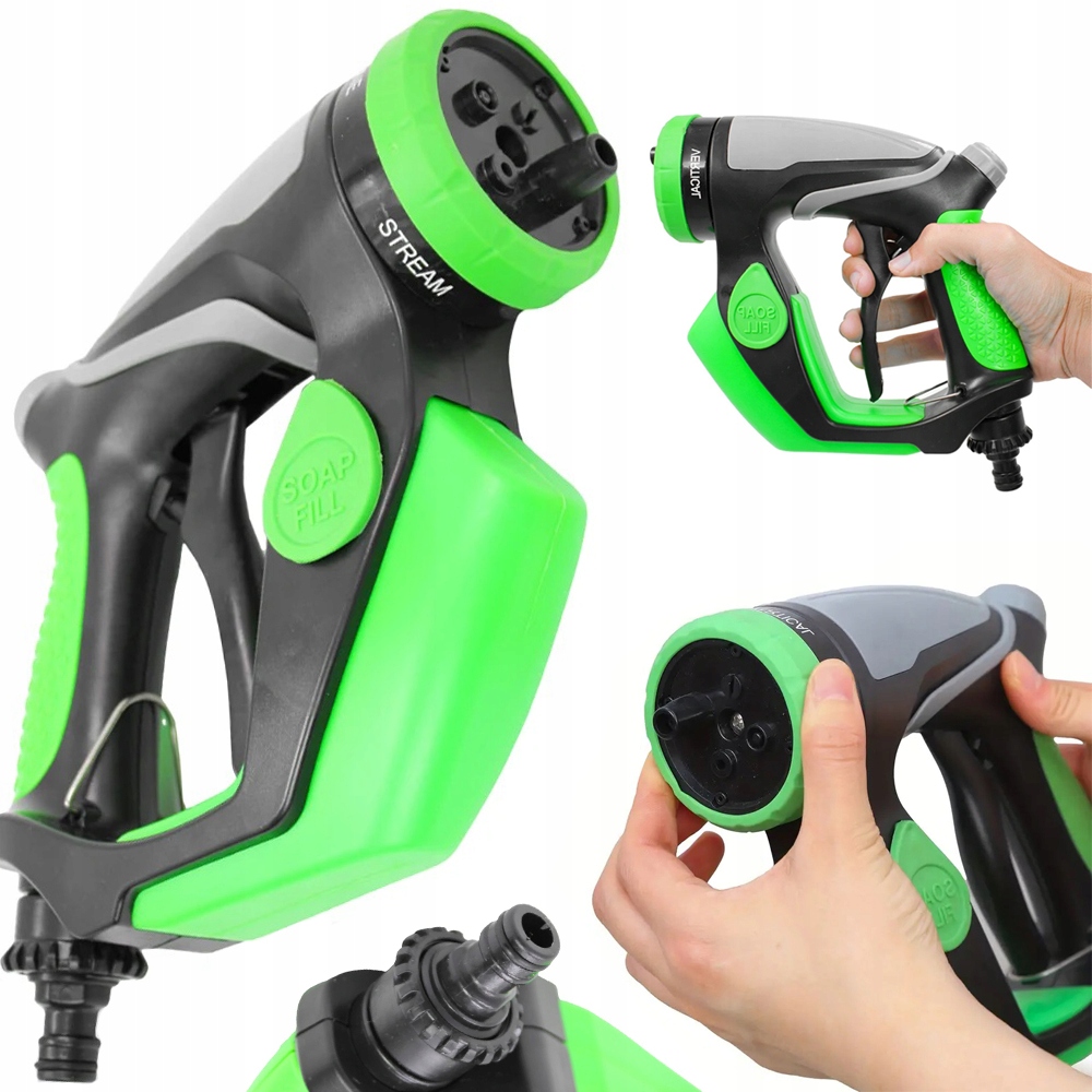 MYJKA DO MYCIA SAMOCHODU AUTA PISTOLET PIANOWNICA DO WĘŻA OGRODOWEGO 4 TRYB