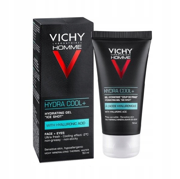 Vichy Homme Hydra Cool+ Żel nawilżający z efektem chłodzenia 50 ml