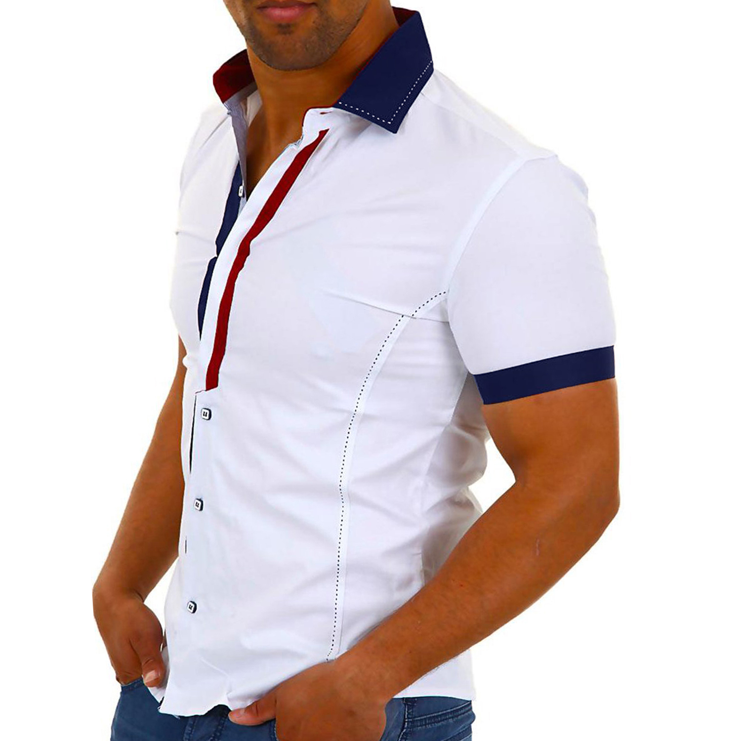 Pánská neformální bavlněná košile Regular Plus Size Svatba Svatební Hostina