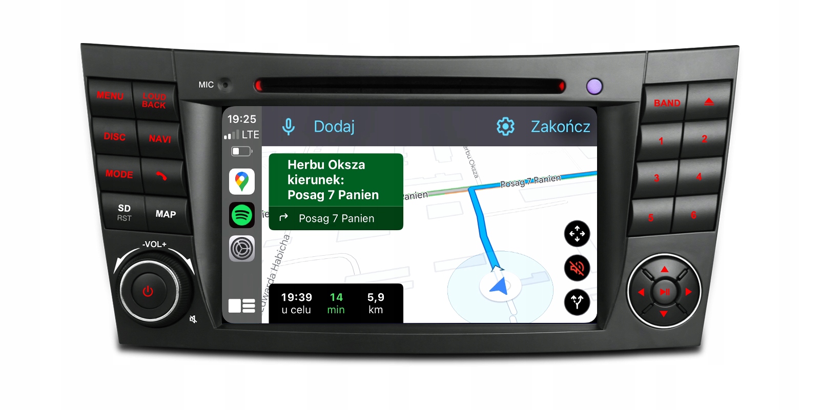 MERCEDES W203 W209 W211 W219 CLS NAJNOWSZY ANDROID CARPLAY RADIO