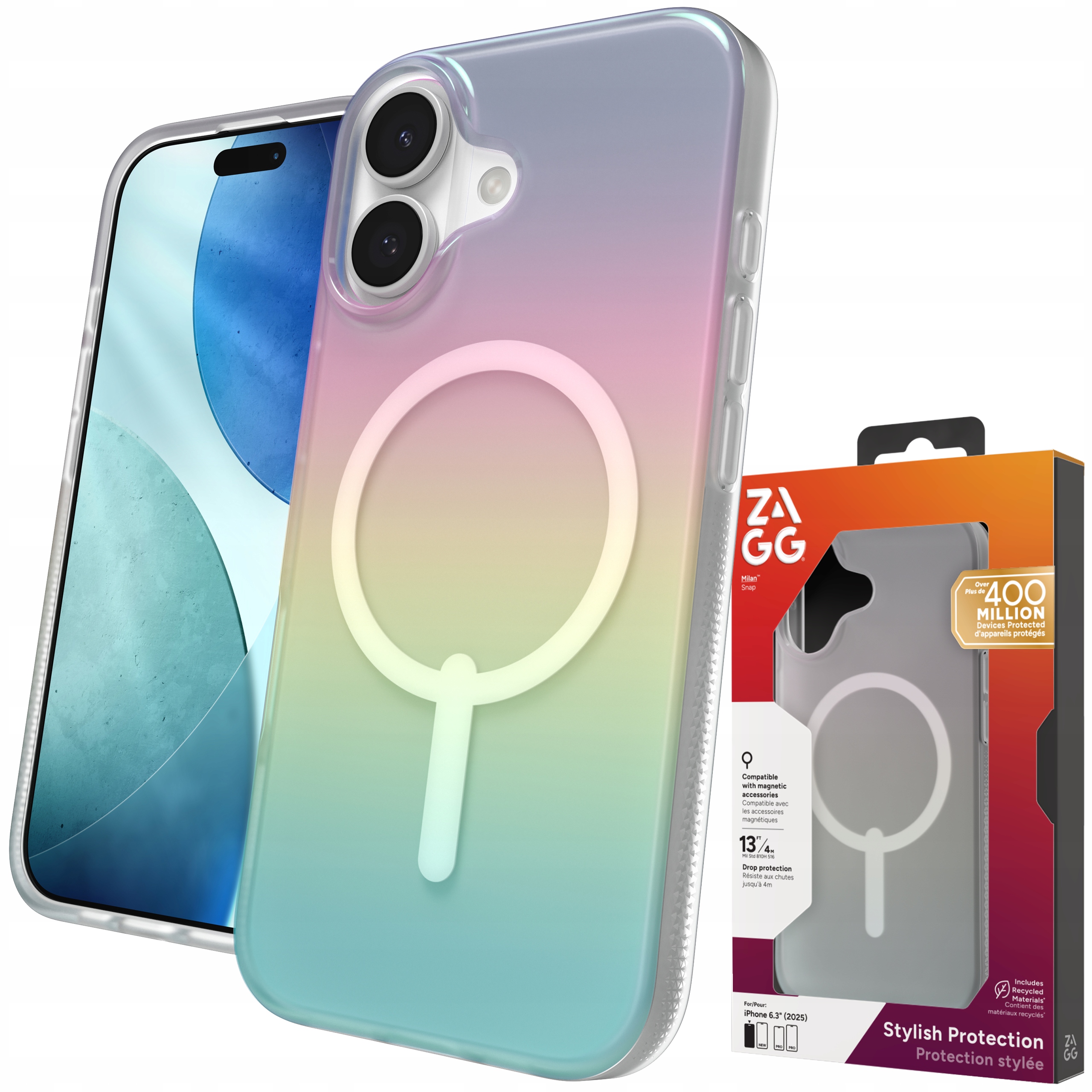 Zagg Milan Snap Case – Pouzdro s MagSafe pro iPhone 17 Kryt Pouzdro