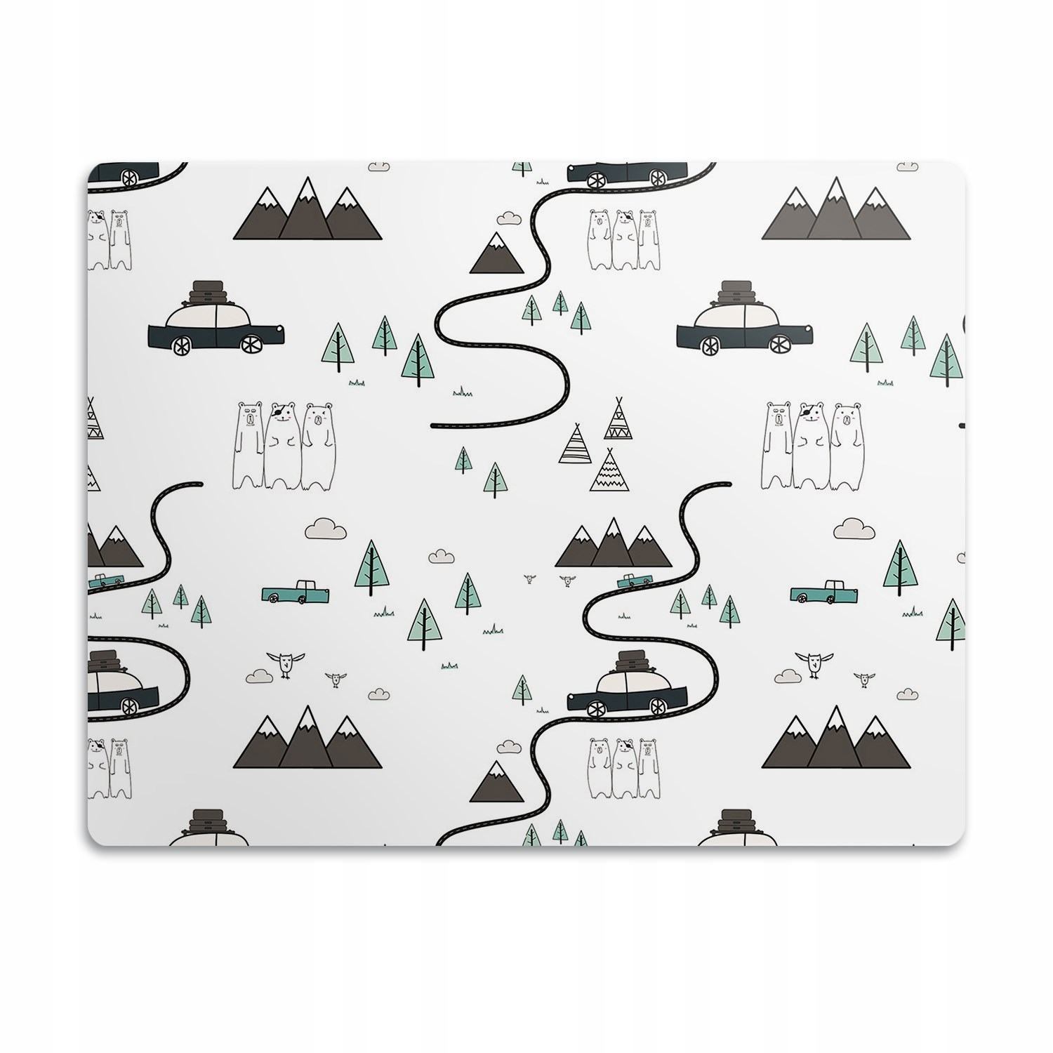 Levně Podložka pod misku pro psa Cestovní motiv 60x40 cm