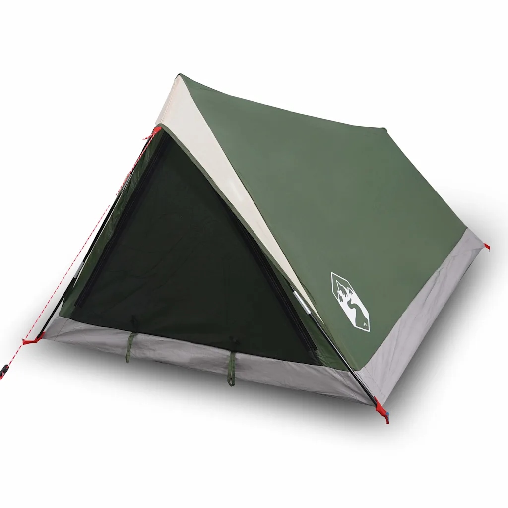 Kempingový stan pro turisty zelený 200 x 120 x 88/62 cm pro 2 osoby