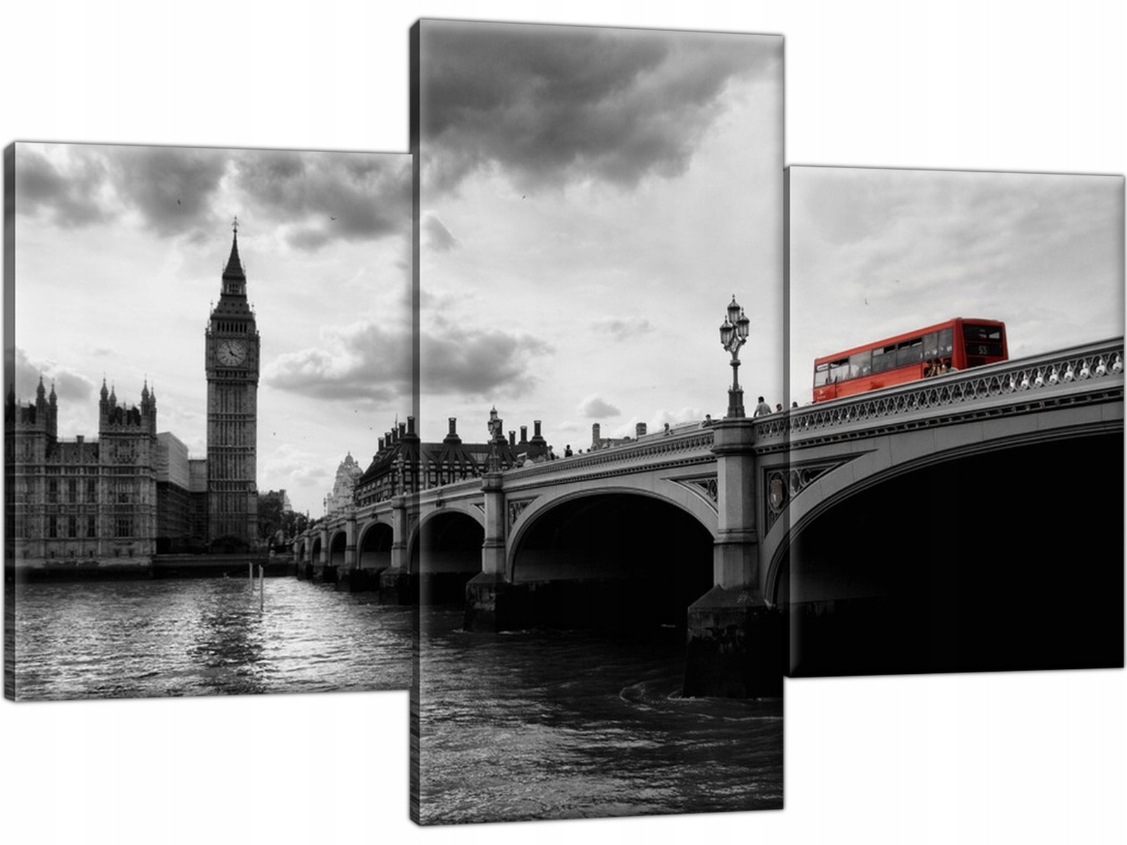 

Tryptyk Londyn Miasto Big Ben 90x60 Obraz Most