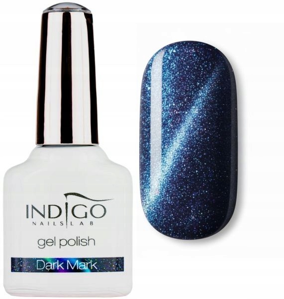 Indigo Lakier Hybrydowy Magnetyczny Cat Eye Dark Mark
