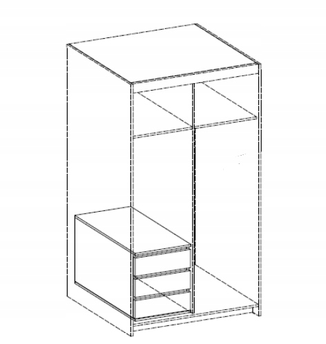 Kontenerek do szafy VEGA biały z szufladami Marka Umeblujdom