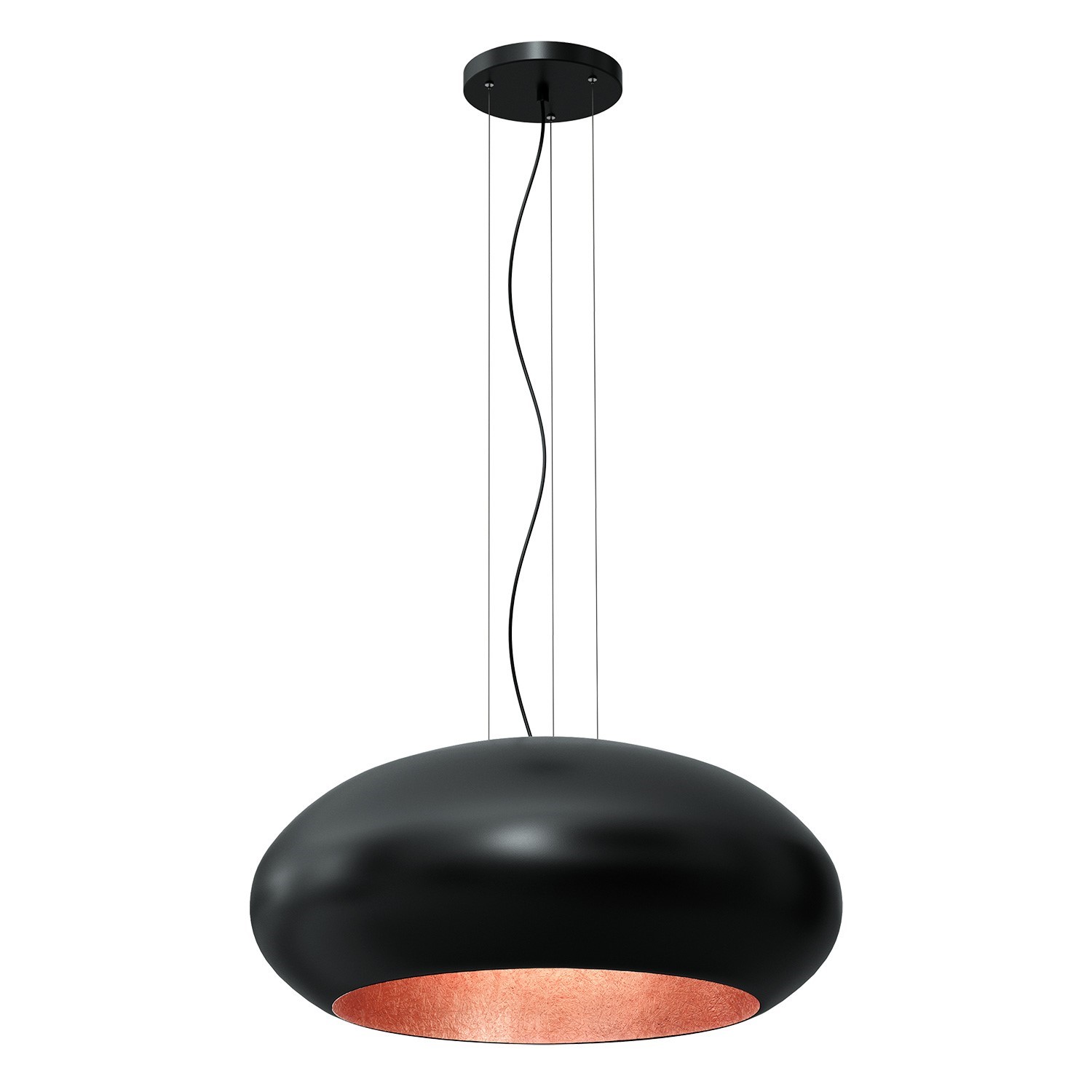 Závěsná Lampa Luminex Compo 1624 Černá/měděná