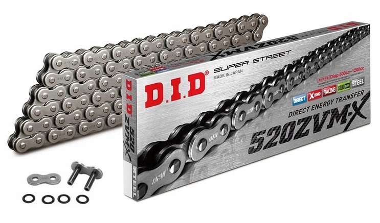 ŁAŃCUCH NAPĘDOWY DID 520_ZVMX_116 NAJMOCNIEJSZY