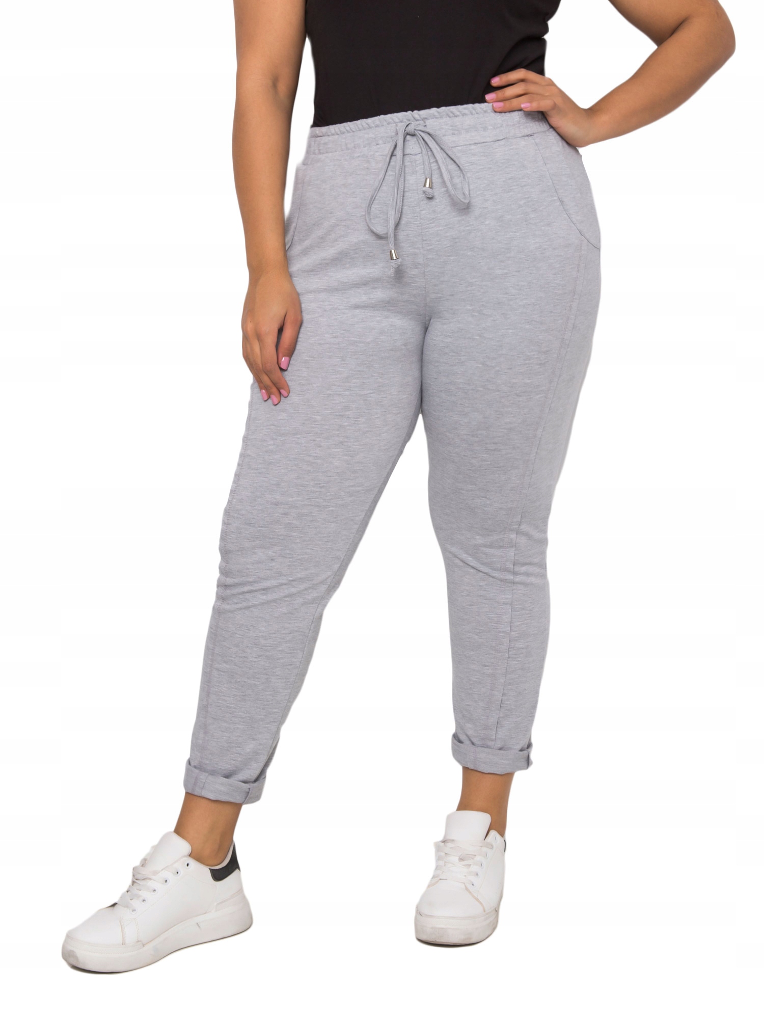 

Bawełniane Spodnie Dresowe damskie Plus Size 4XL