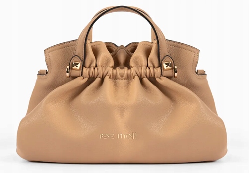 Hnědá dámská kabelka s volánkem Pepe Moll 241261, tříkomorová