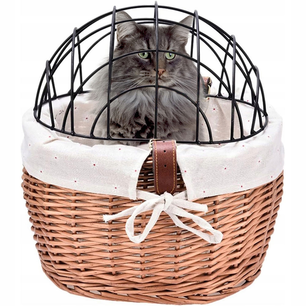 KOSZ NA ROWER DLA PSA KOTA ROWEROWY TRANSPORTER ZWIERZĄT Z WIKLINY