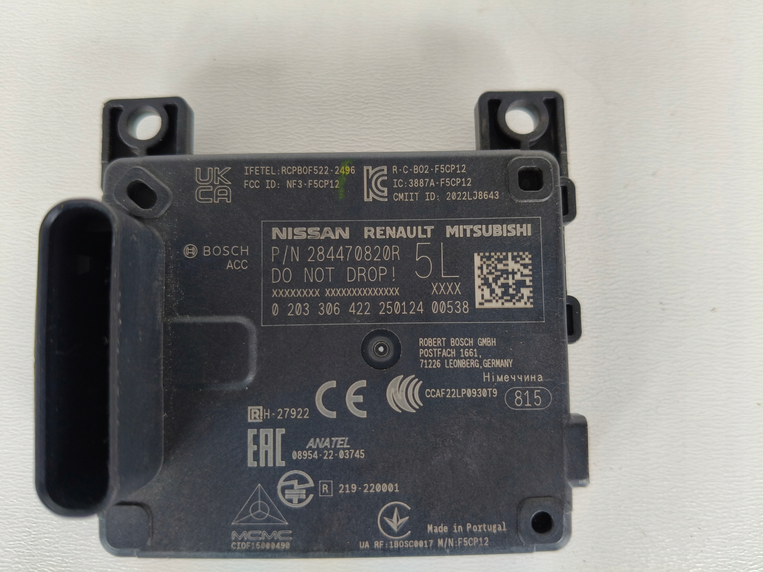 RADAR DISTRONIC ACC Sensor NISSAN 284470820R