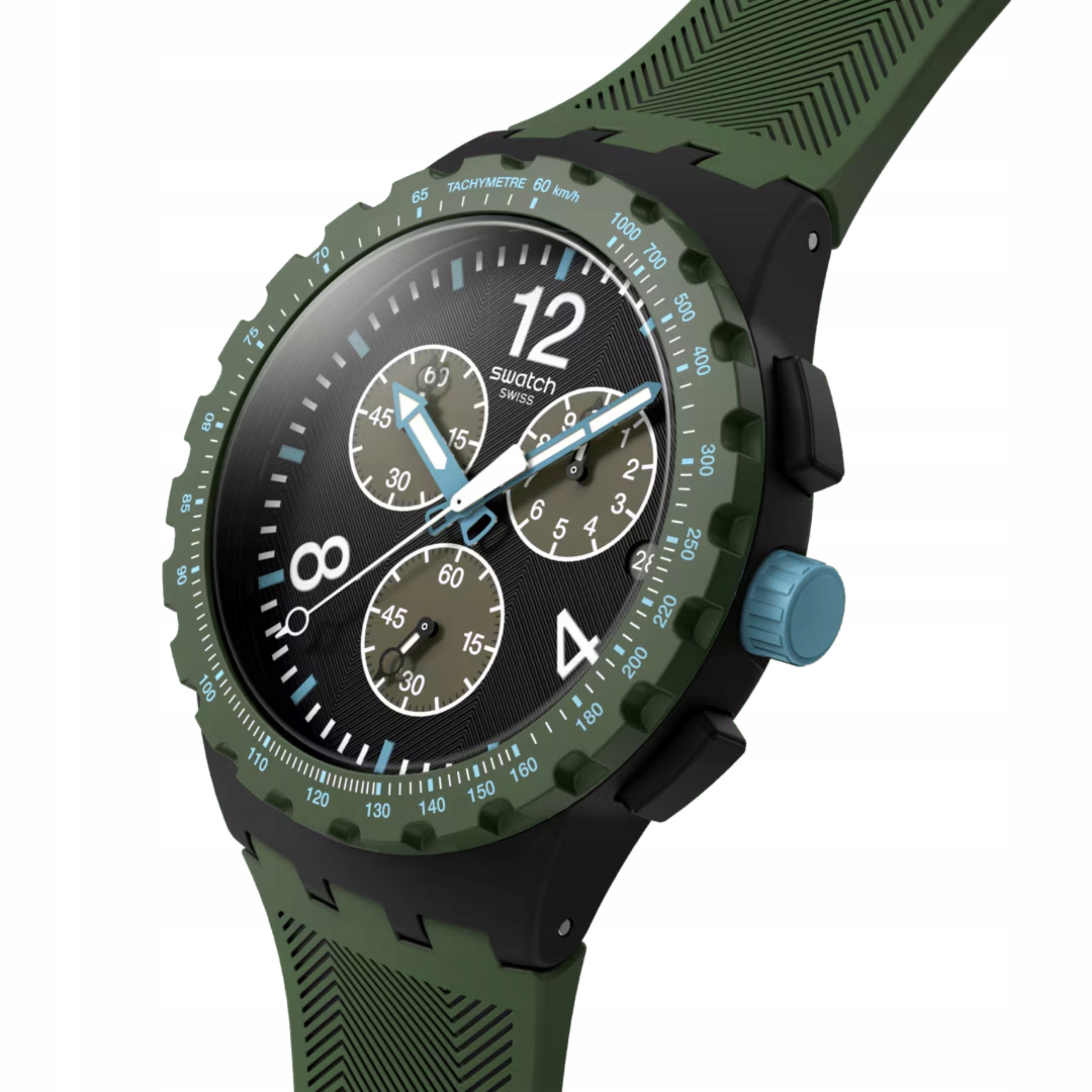 Hodinky Swatch Olive Rush Zelené SUSB421 Unisex Nové