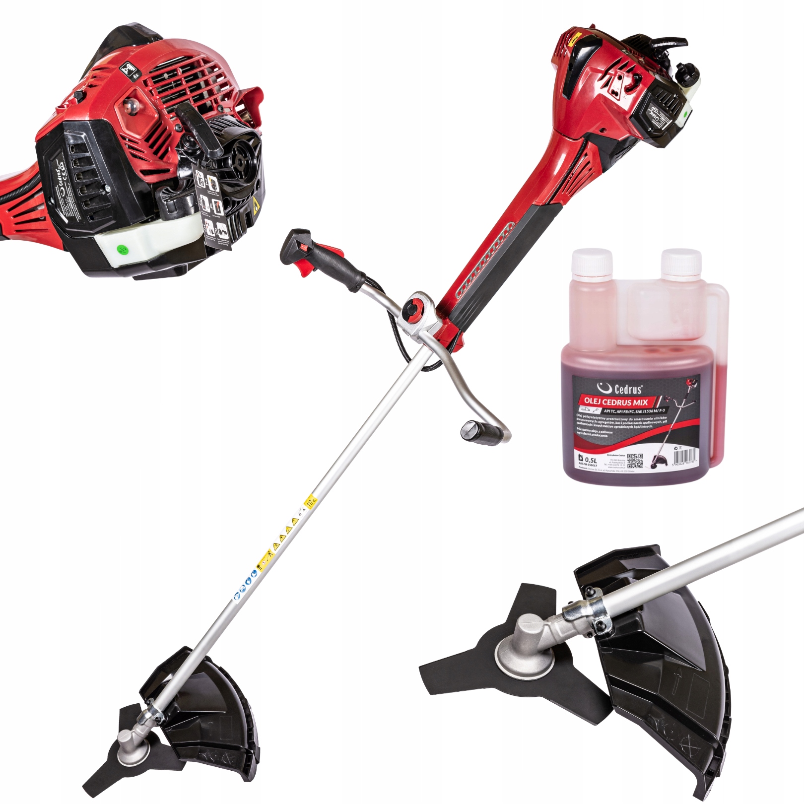 Wykaszarka Kosa Spalinowa Cedrus WK520X 2 Km 1,5KW Olej MIX 0,5L