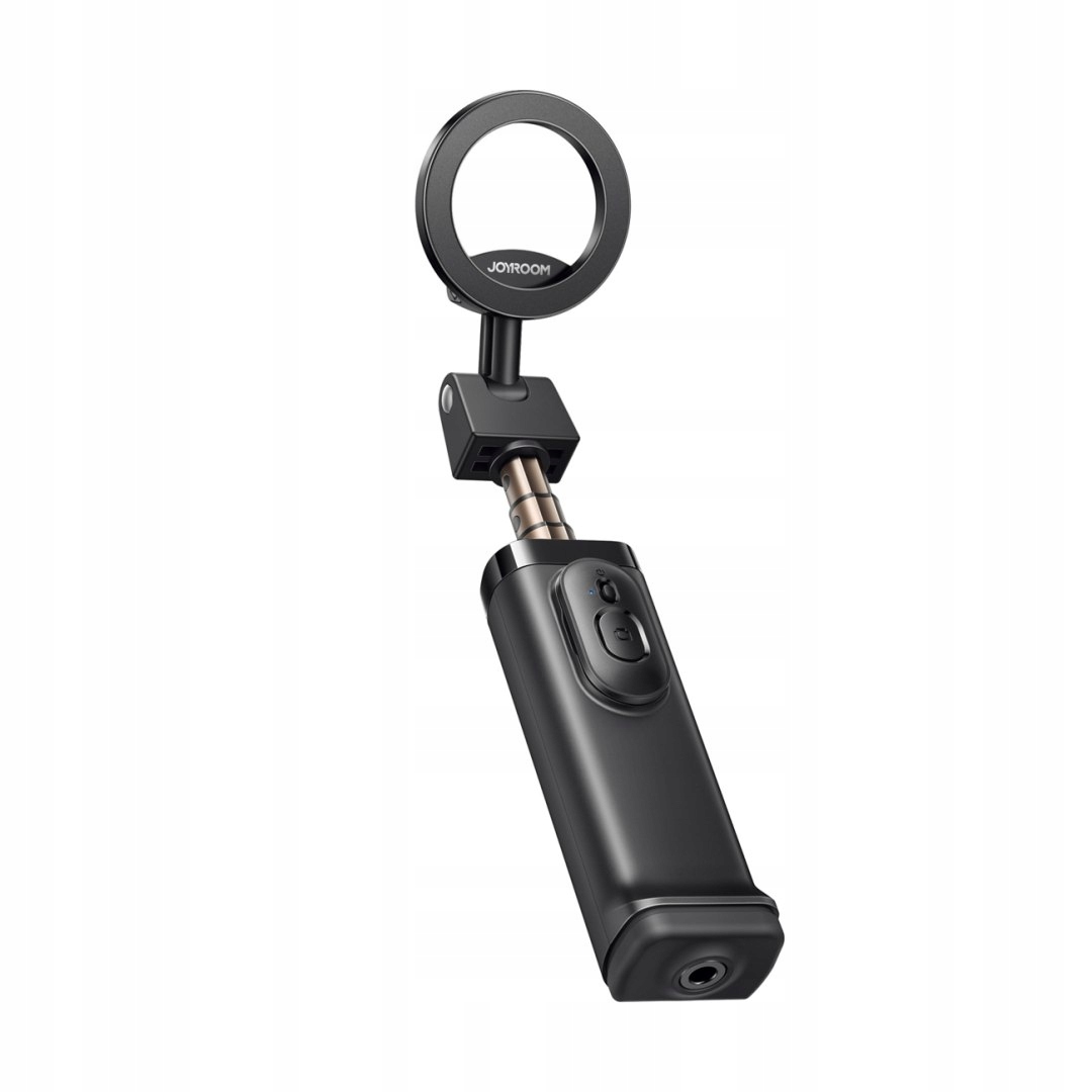 Selfie stick kij do zdjęć z uchwytem pilotem Bluetooth MagSafe czarny