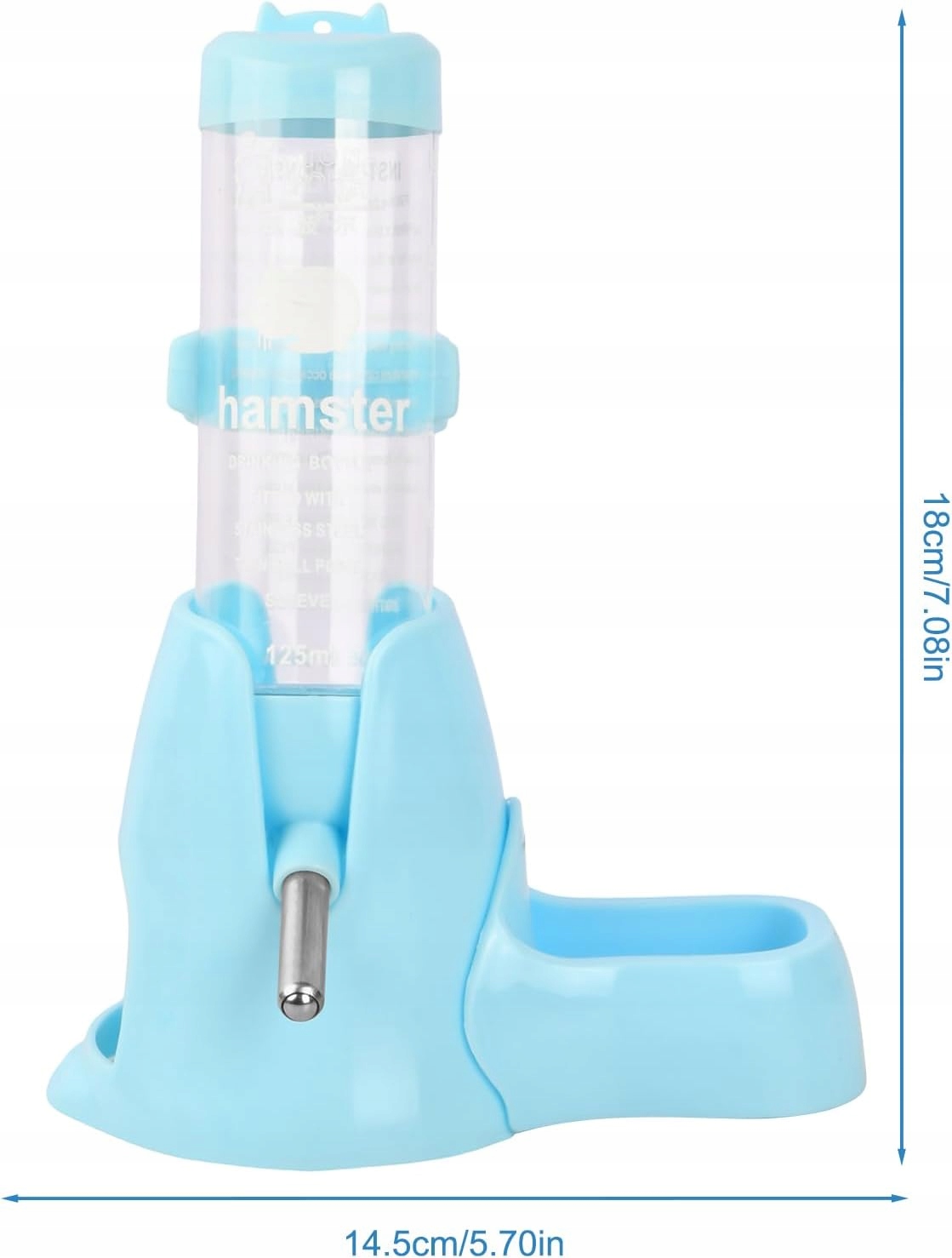 Levně Dávkovač Vody Pro Křečka Malých Zvířat Napáječka 2V1 Hnízdo