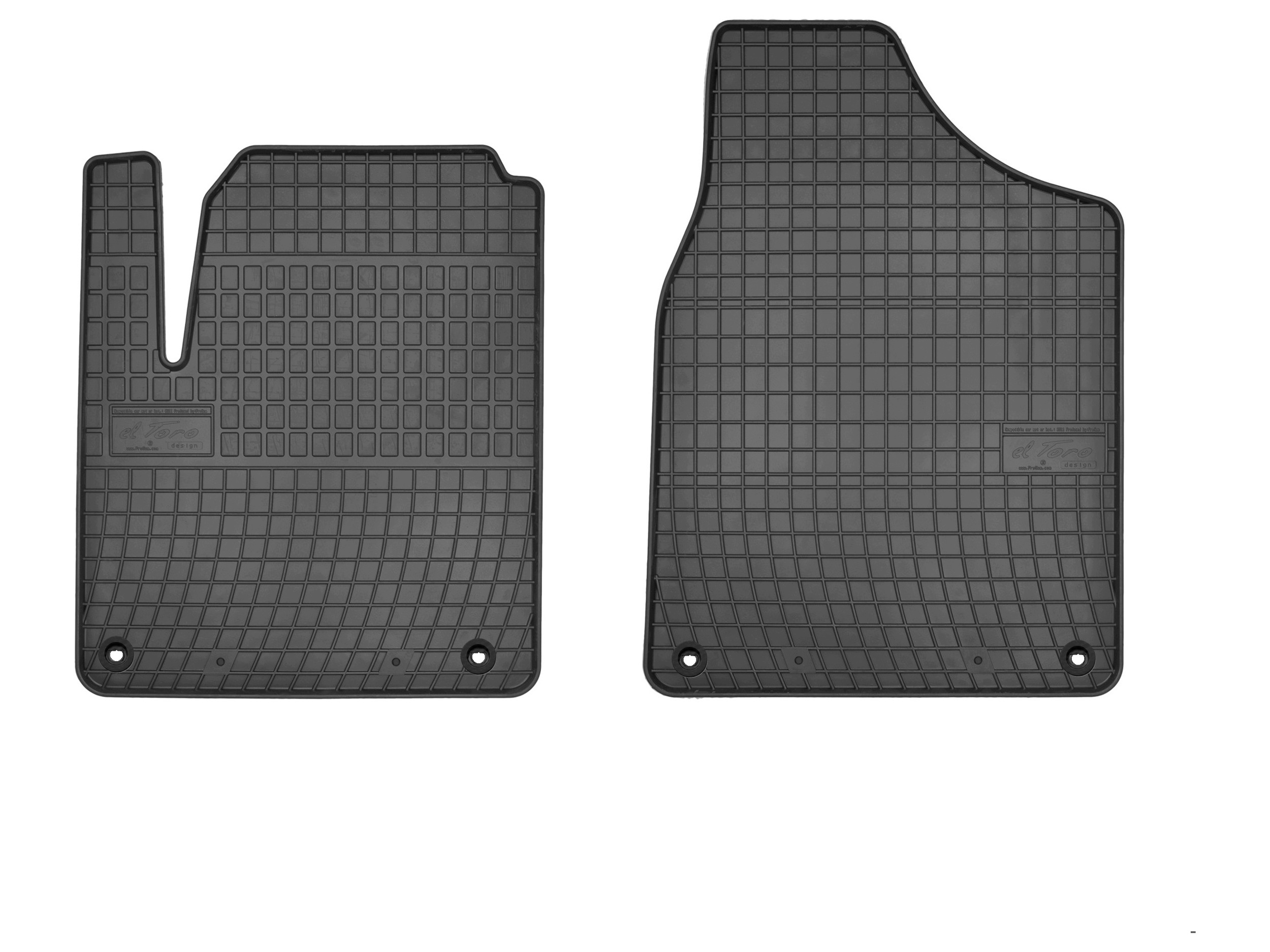 Gumové rohože pro Seat Alhambra I 1995-2010 přední 2 ks SolidPRO stopky Ovál