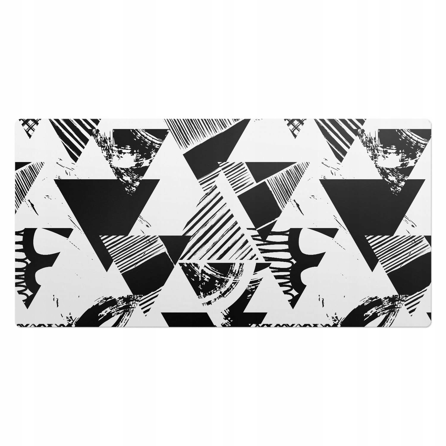 Podložka na psací stůl s grafikou Trojúhelníkové vzory v abstraktní podobě 100 x 50 cm
