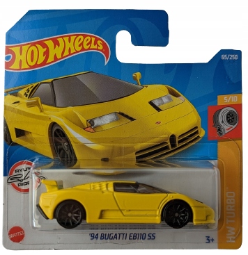 

Hot Wheels '94 Bugatti EB110 Ss Żółty Nowy