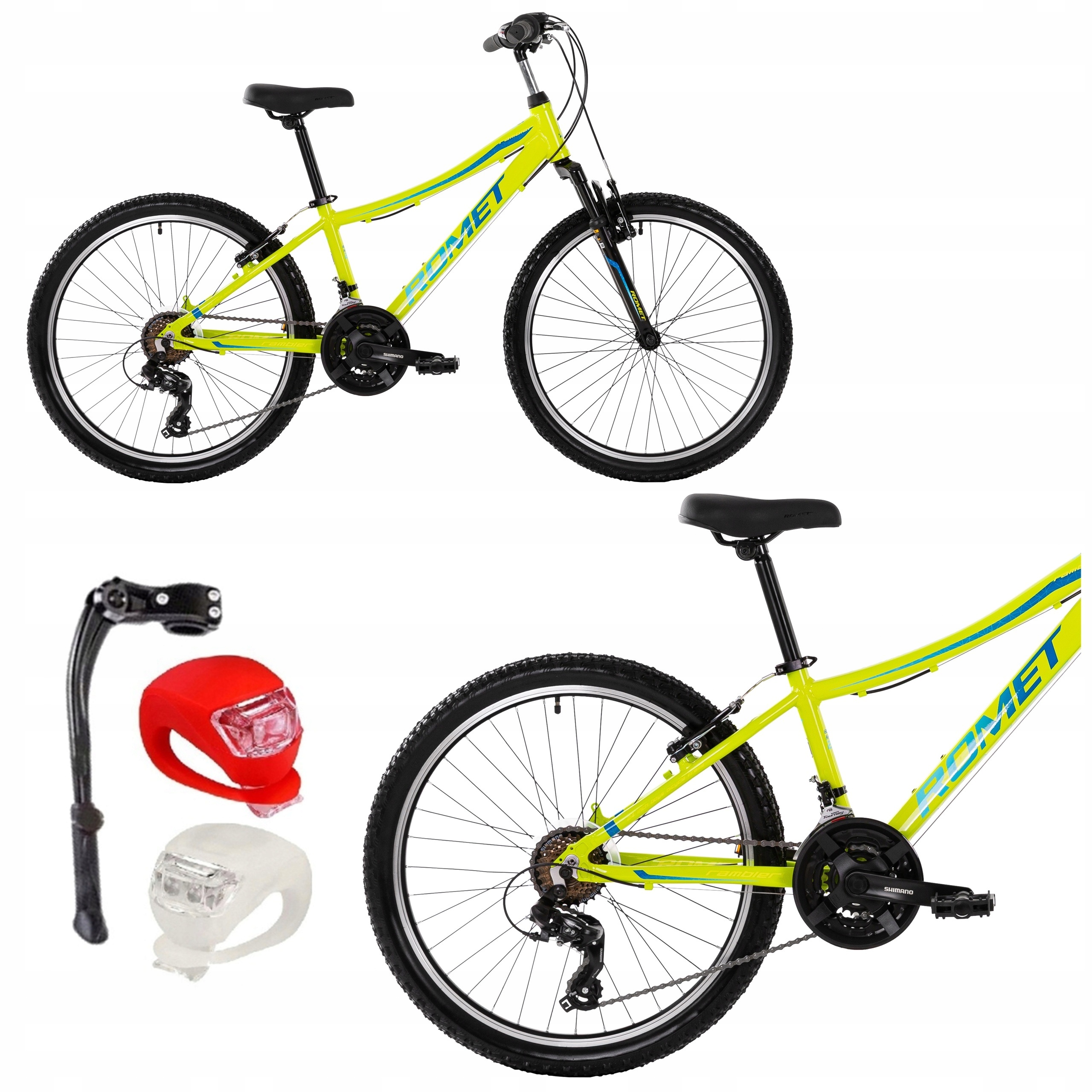 Rower Górski Mtb 24 Cale Shimano Romet Rambler Dla Chłopca Gratisy Lekki