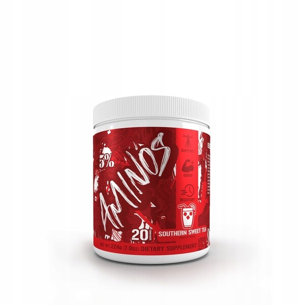 Levně 5% Nutrition Aminos – červený kód, jižní sladký čaj – 224 g