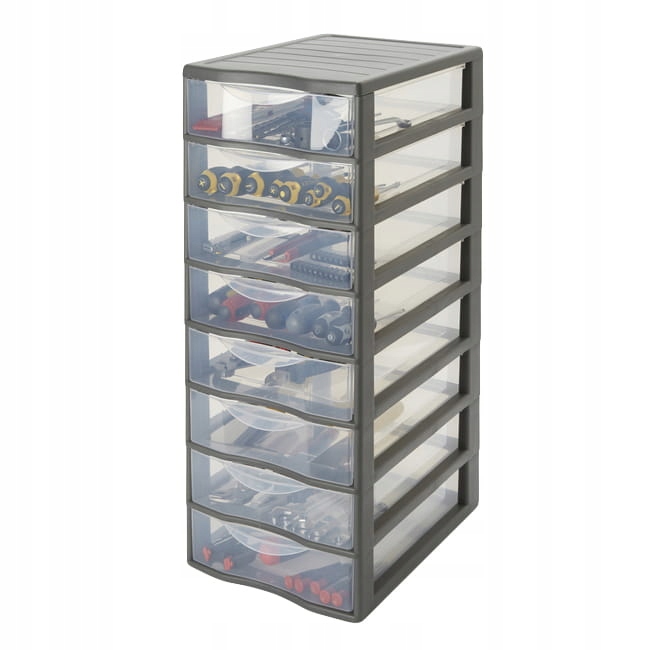 Organizér Premium Kancelársky 8 Zásuviek Na Kolieskach 68CM Na Dokumenty Príslušenstvo