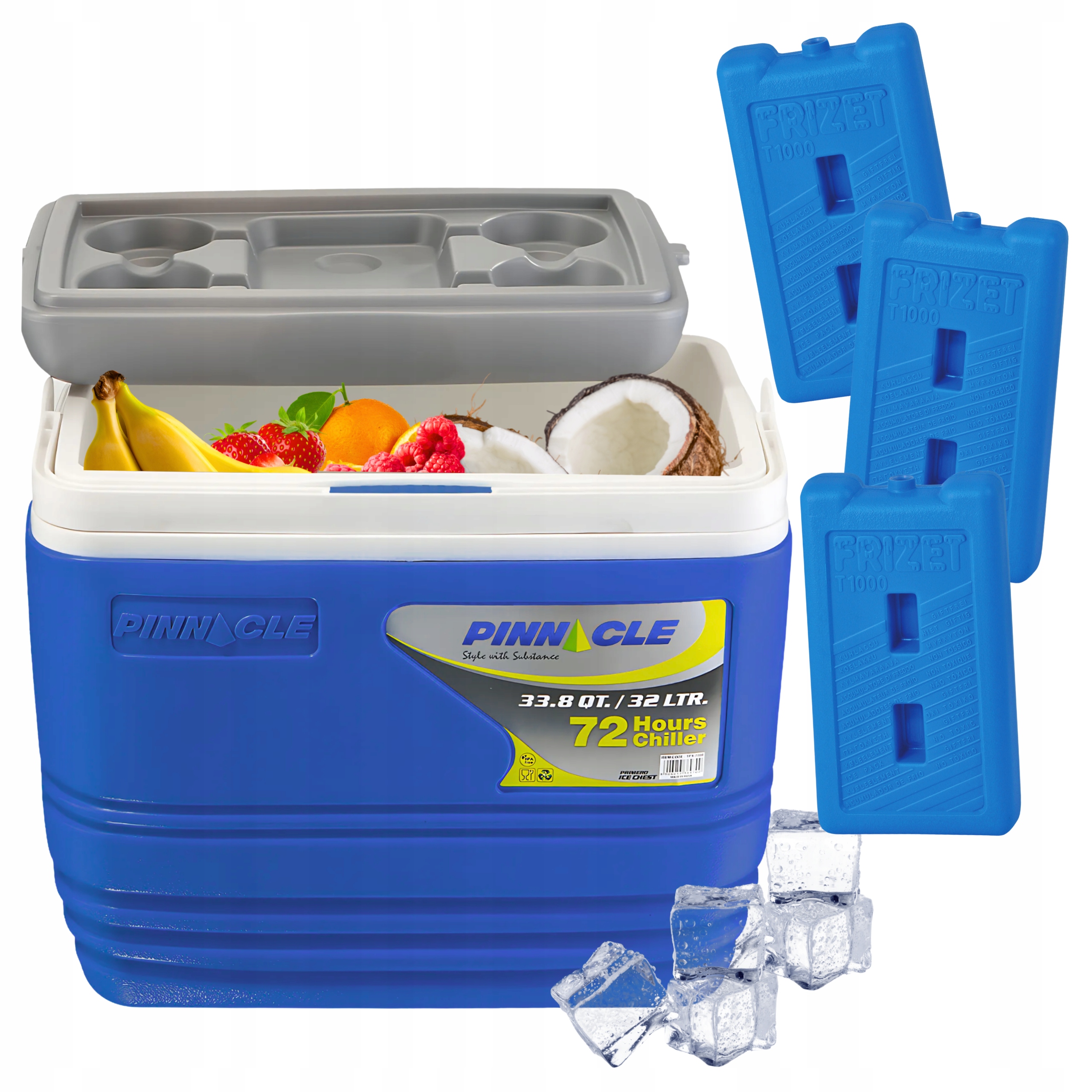 Turistická lednička na náplně Pinnacle TPX7000 32L Granátová 3 náplně 1L